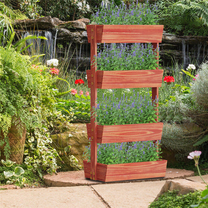 Fin Xxl Super Durable Elevated Planter Freestanding Rotatable Planter Box Garden Bed