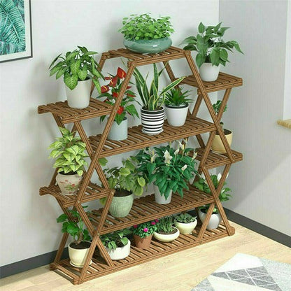 Multilayer Corner Garden Plant Stand Elegant and Practical Display Solution