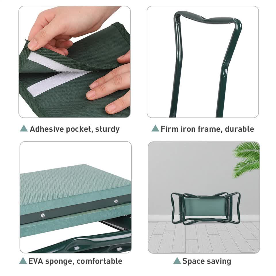 Garden Kneeler PRO Thick EVA Folding Kneeling Pad Seat Padded Stool Gardening Be
