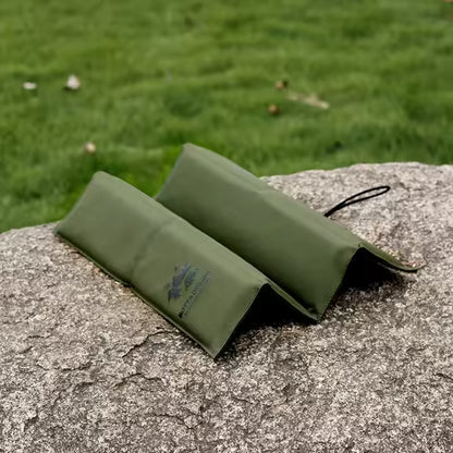 3PCS Beige Portable Outdoor Folding Seat Cushion - 42cm x 32cm for Camping and Hiking