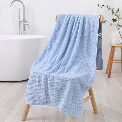 Pink Luxury White Bath Towel and Hand Towel Set - Ultra Soft and Absorbent
