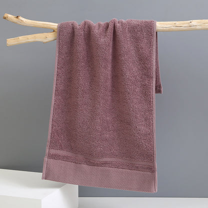 Red Brown Luxury 100% Cotton Face Towel Set - 3-Piece Thick & Absorbent Towels
