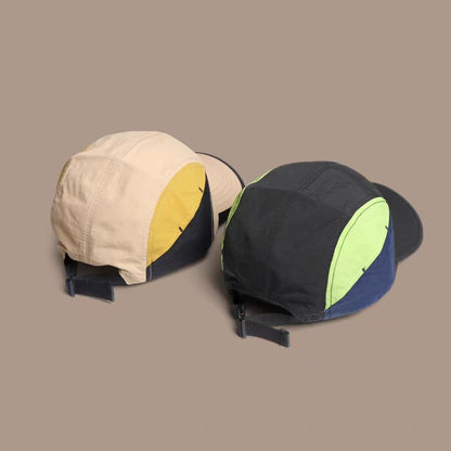 Black And Green Lightweight Sports Baseball Cap | Quick-Dry, Waterproof, Breathable | Outdoor Camping Cap