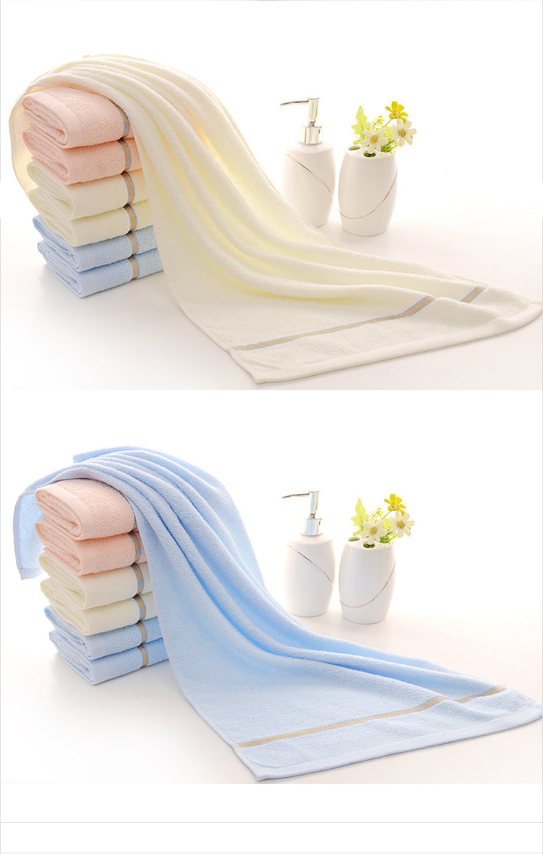 Off White Luxury Soft Cotton Towel Set - 5-Piece Bathroom Towels, Absorbent & Quick-Drying, Gentle for Sensitive Skin