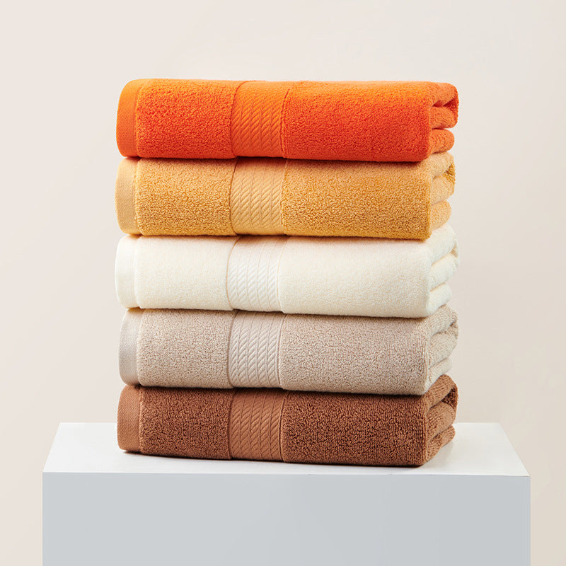 Grey Premium Thick Cotton Bath Towel for Adults - Soft and Absorbent Bathroom Towel