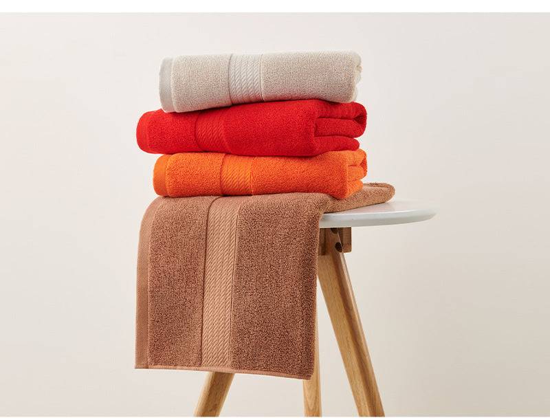 Grey Premium Thick Cotton Bath Towel for Adults - Soft and Absorbent Bathroom Towel