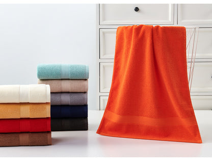 Light Brown Premium Thick Cotton Bath Towel for Adults - Soft and Absorbent Bathroom Towel