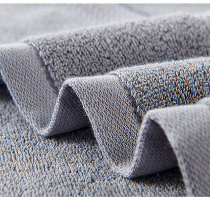 Dark Blue Premium Thick Cotton Bath Towel for Adults - Soft and Absorbent Bathroom Towel