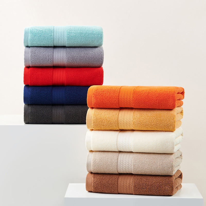Red Premium Thick Cotton Bath Towel for Adults - Soft and Absorbent Bathroom Towel