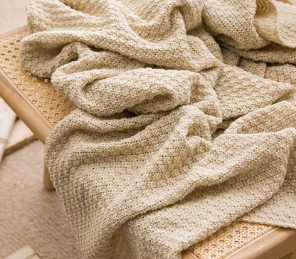 Pink 110cm x 150cm Soft Tassel Throw Blanket for Sofa or Bed, Cozy  Casual Blanket for Office Nap, Minimalist Bed End Cover