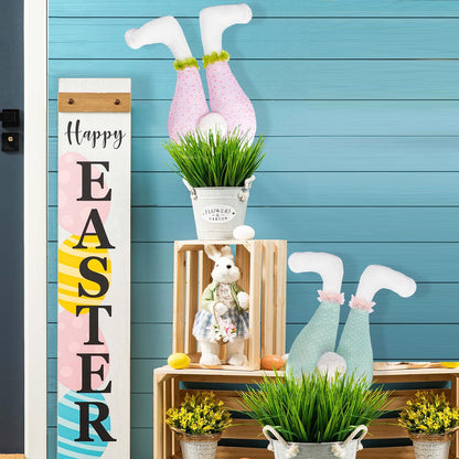 Pink Easter Bunny Hanging Legs Decoration - Festive Home Scene Prop 54cm (24.3in)
