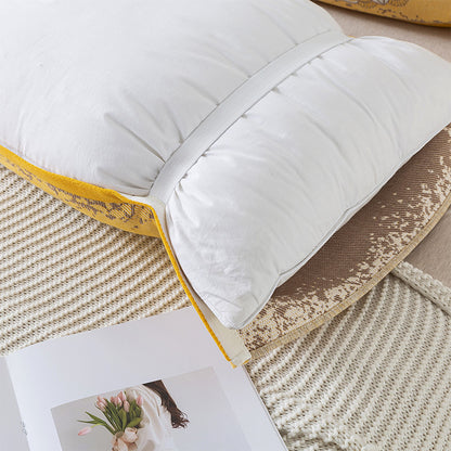 Pair of Butterfly pattern Tied Cotton Gauze Pillow Cover - Secure Fit, Premium Comfort (Insert Not Included)