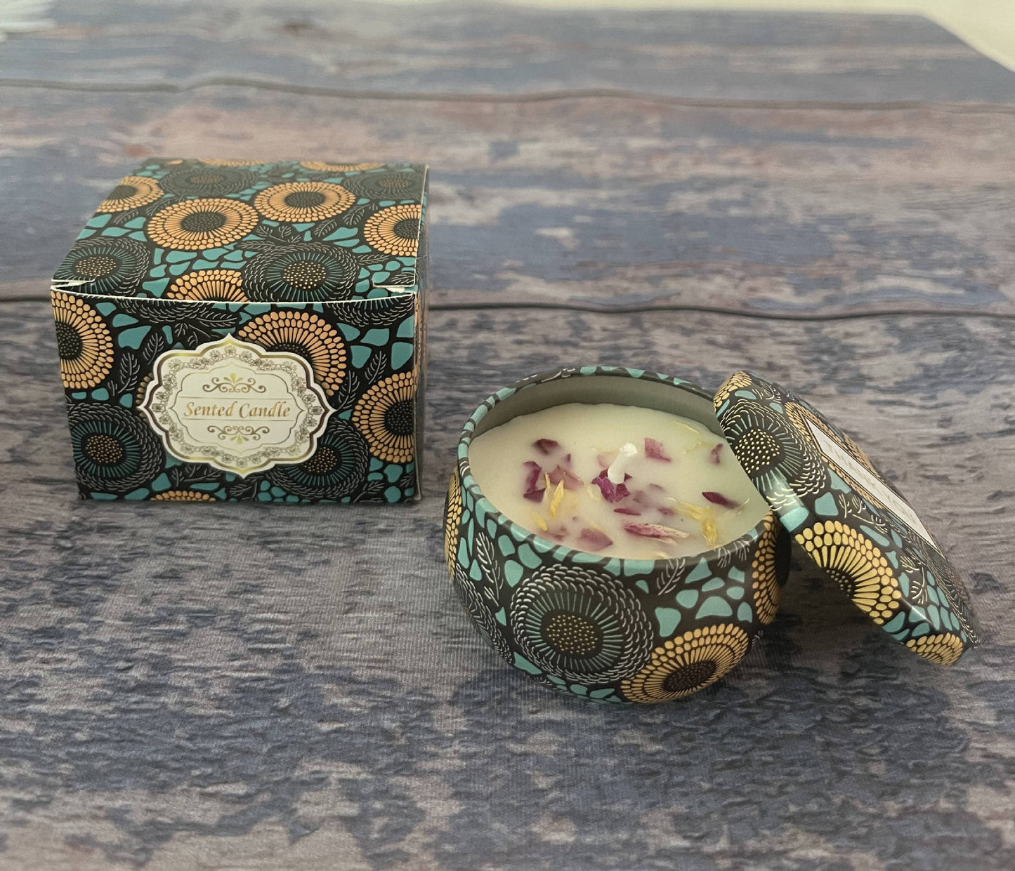 Small Scented Candle Set - 4 Soy Wax Candles, Travel Candle Set (Strawberry)
