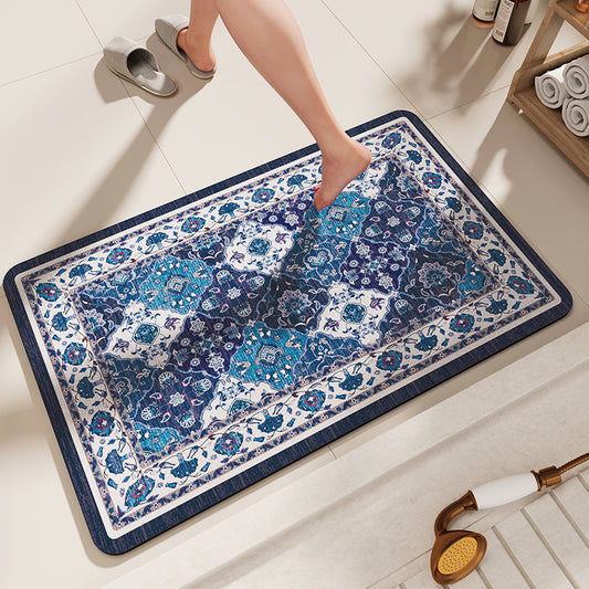 Non-Slip Diatomaceous Earth Bath Mat - Quick-Dry, Durable Toilet Rug 40x60cm