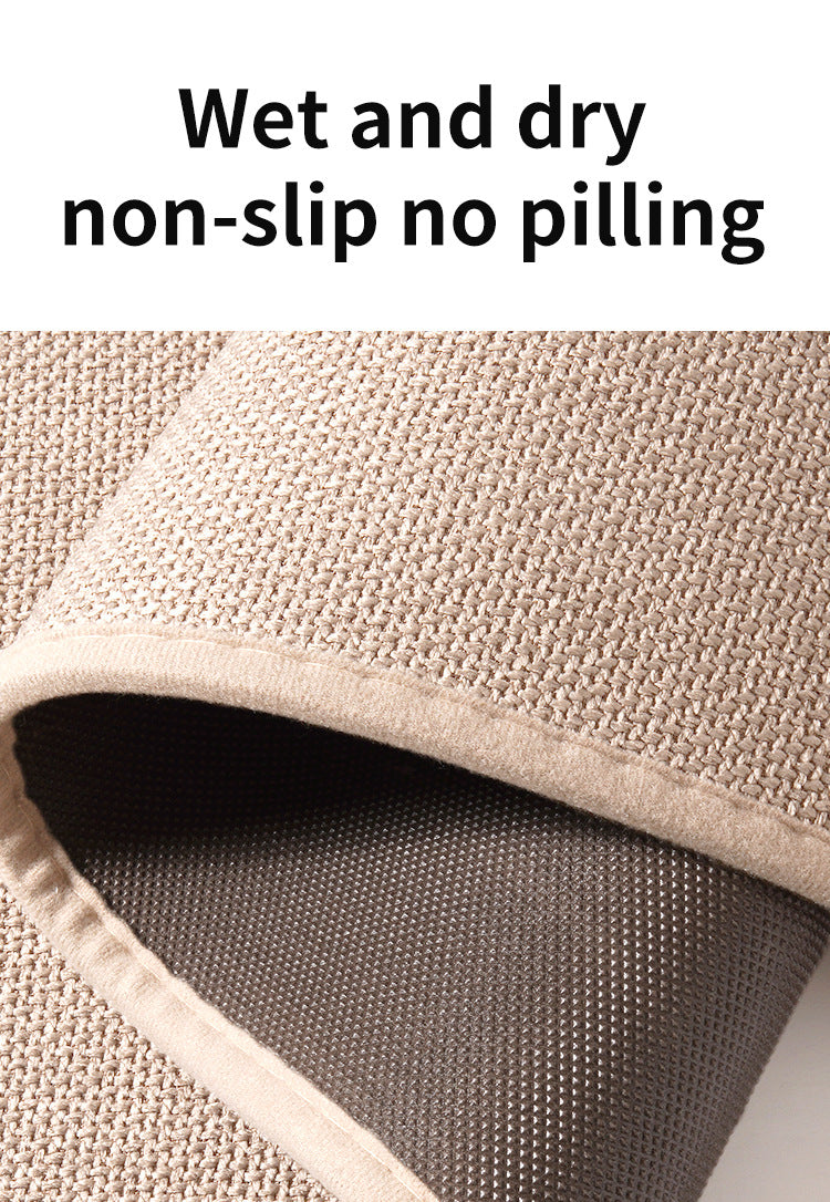 Grey Quick Dry Bathroom Rug - Non-Slip PVC Foam, Super Absorbent, 40x60cm