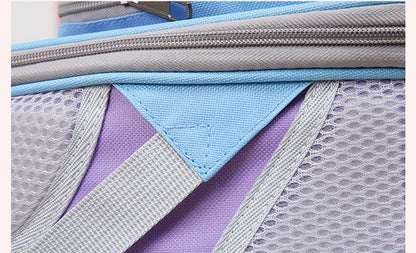 Khaki Portable Pet Carrier Backpack - Spacious, Breathable, and Travel-Friendly for Cats and Small Dogs