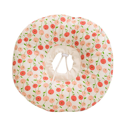 2 pcs Small Cherry Soft Pet Recovery Collar - Comfortable Anti-Lick Cone for Cats & Dogs Size L