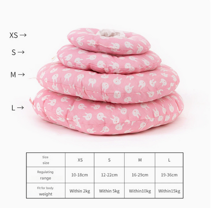 2 pcs Cupid's arrow pattern Pet Recovery Collar - Comfortable Anti-Lick Cone for Cats & Dogs Size XS