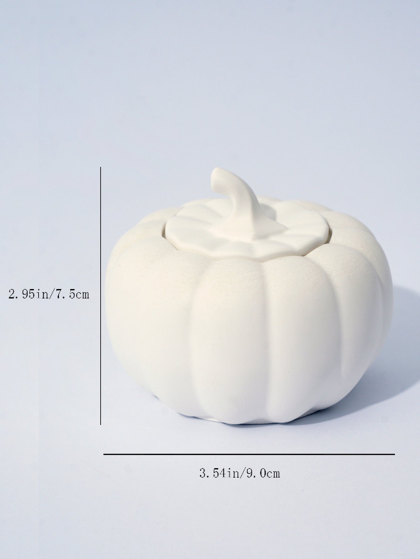 (English Pear Freesia)Ceramic Pumpkin Candle with Lid - Home Decor and Gift Ideas