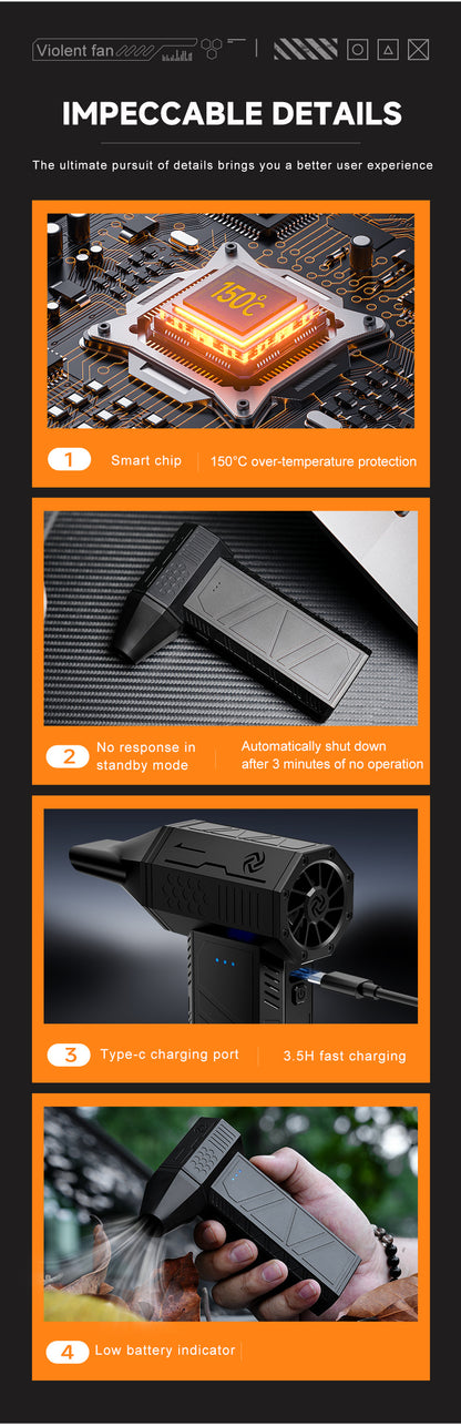 Portable Air Blower - Multi-Use for Computer, Car, Outdoor Inflatables