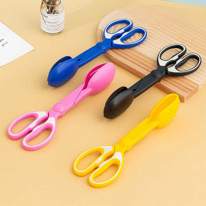 2 Pcs Blue Pet Poop Scooper with Long Handle - Durable Plastic Waste Picker for Dogs and Cats