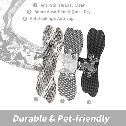 Yellow And White Pet Feeding Mat 35x50cm - Anti-Slip, Durable Diatom Mud Mat for Dogs and Cats, Easy to Clean