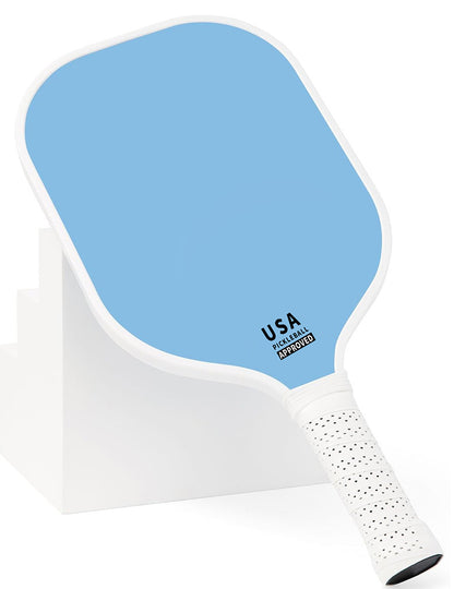Pink Fiberglass Pickleball Paddle - Lightweight 215g with Anti-Slip TPU Grip for Outdoor Sports