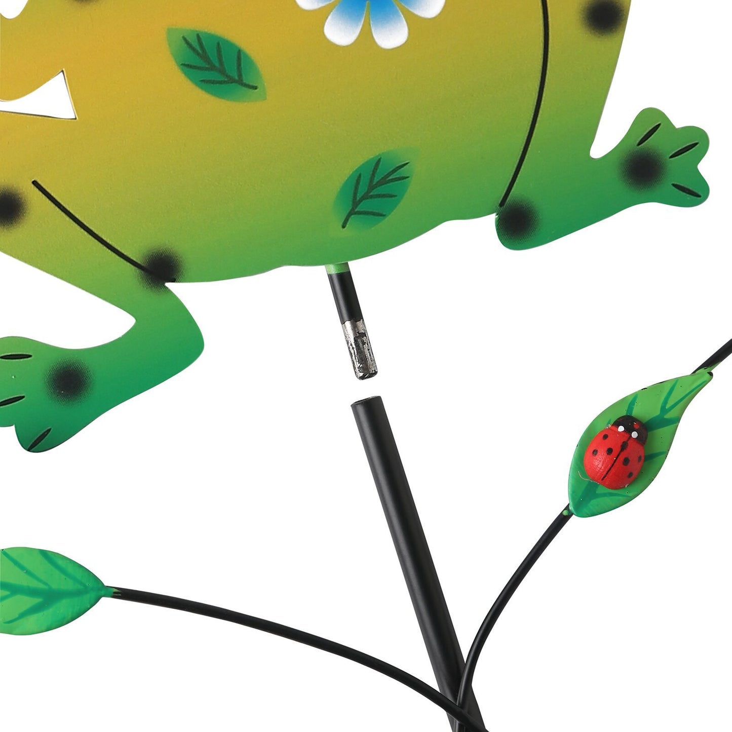 Black And White Cow Pattern Charming Metal Garden Stakes | Welcome Yard & Lawn Decor