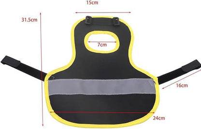 4 Pcs Black High Visibility Chicken & Duck Safety Vest - Reflective Poultry Jacket