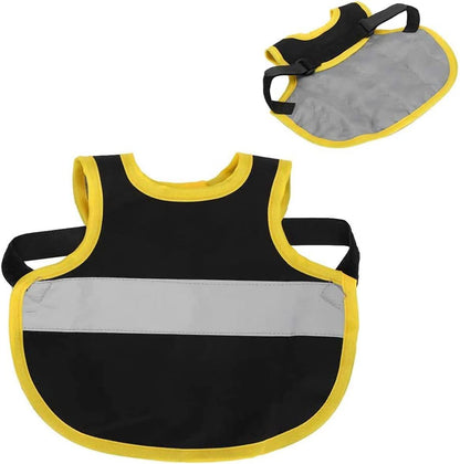 4 Pcs Camouflage Green High Visibility Chicken & Duck Safety Vest - Reflective Poultry Jacket