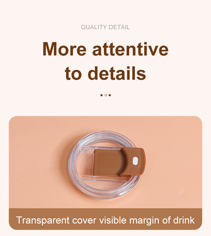 White 316 Stainless Steel Rechargeable Electric Self-Stirring Mug - 420ml Automatic Mixing Cup with Magnetic Rotor