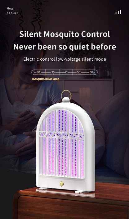 Black USB Wall-Mounted Mosquito Trap - UV Light Automatic Insect Zapper for Home and Dorm