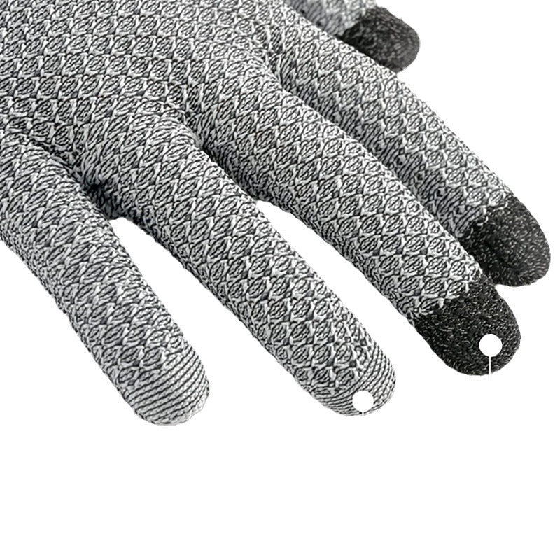 Pink 3-Pack Cut Resistant Gloves (Level 5 Protection) – Pineapple Grip, Touchscreen Compatible, Food Safe for Kitchen, Butcher & Fish Cleaning – One Size Fits Most