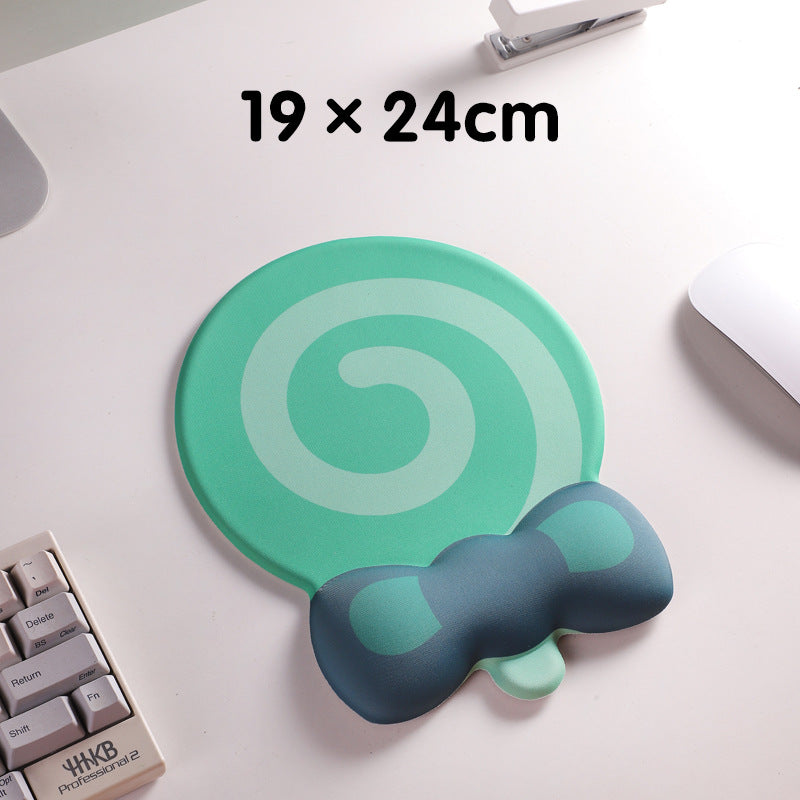 Green Lollipop Ergonomic Keyboard Wrist Rest & Mouse Pad Set - 2-Piece Comfort Combo