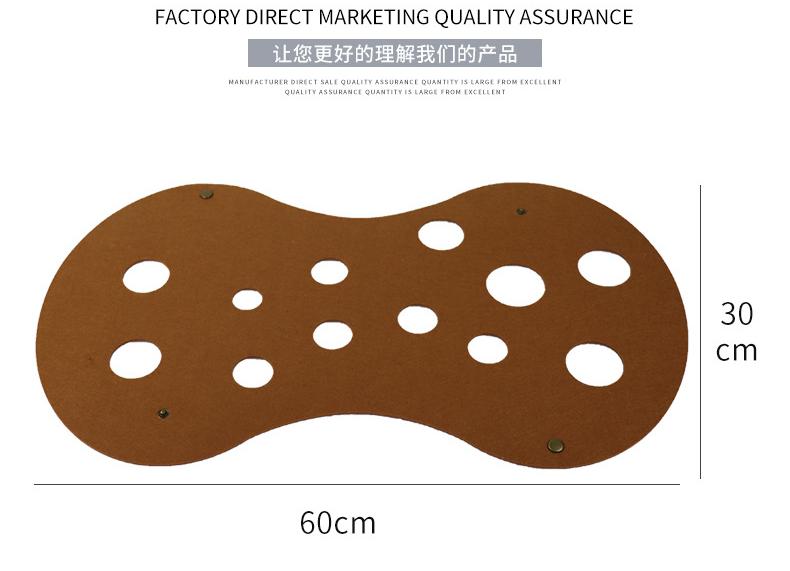 DIY Felt Cat Tunnel - Foldable Egg Roll-Shaped Pet Toy with Multiple Holes(Brown + Gray)