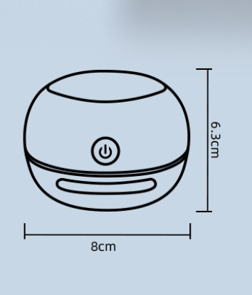 Blue Cordless Tabletop Crumb Sweeper - USB Rechargeable Mini Vacuum for Desk