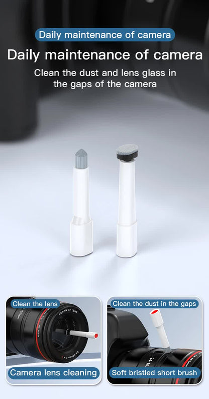 White 22-in-1 Electronics Cleaning Kit - for Keyboards, Airpods, Laptops, Cell Phones, Cameras