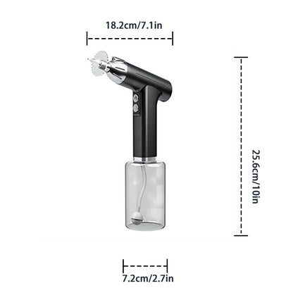 Black Electric Earwax Irrigator Set - Gentle and effective earwax cleaner with collection basin and earplugs