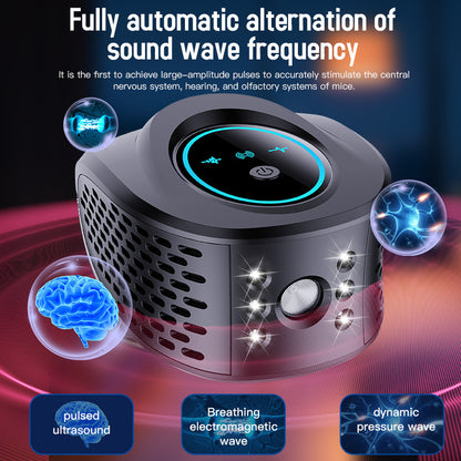 White Advanced Ultrasonic Pest Repeller - Multi-Wave Tech for Mice, Roaches, Mosquitoes