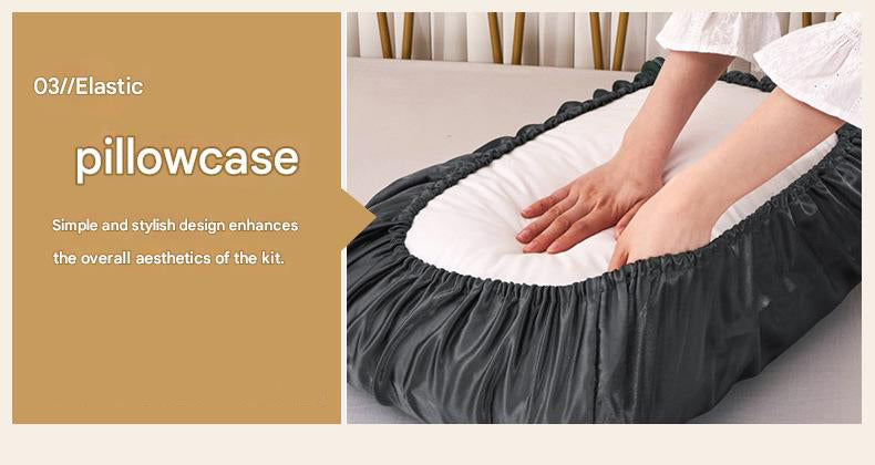 Red Satin Pillowcase Pair - Smooth for Hair & Skin, Elastic Fitted (46x70+16cm)