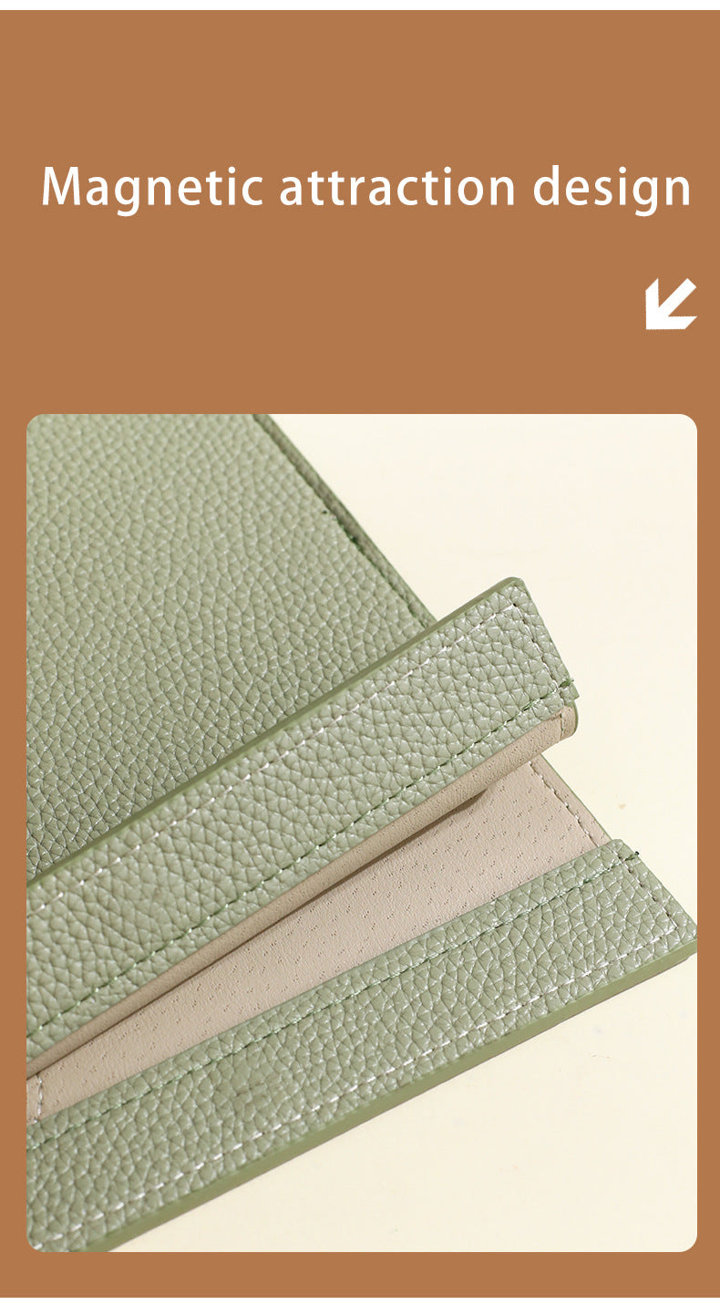 Khaki Professional A4 PU Leather Document Bag - Waterproof Handheld File Folder Portfolio for Business & Conference