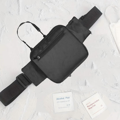Grey Nurse Utility Belt Bag - Multi-Pocket Medical Organizer Waist Pack for Tools & Essentials
