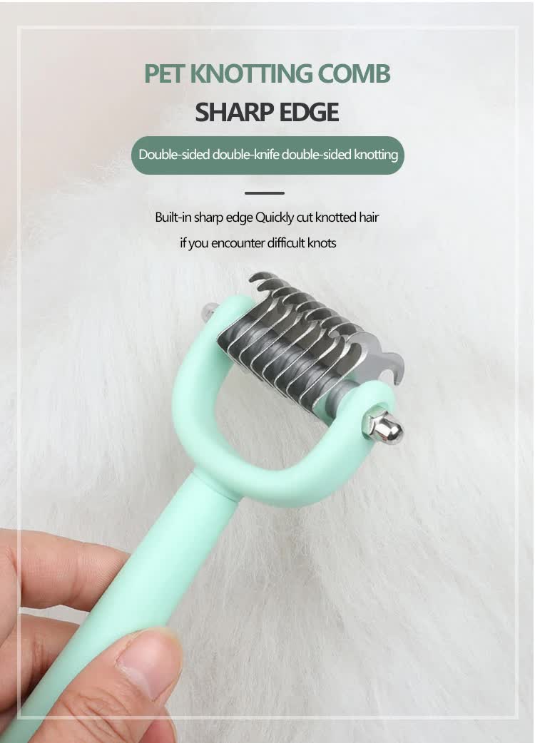 Pink And Blue Complete 5-in-1 Pet Grooming Care Kit - Professional Deshedding Brushes, Combs & Nail Clippers Set for Dogs & Cats