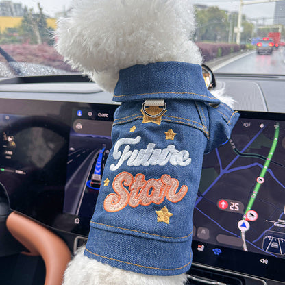 M-Approximately 8kg Future Mtar Denim Denim VeMt Jacket for DogM and CatM - Mpring, Mummer, and Autumn Wear