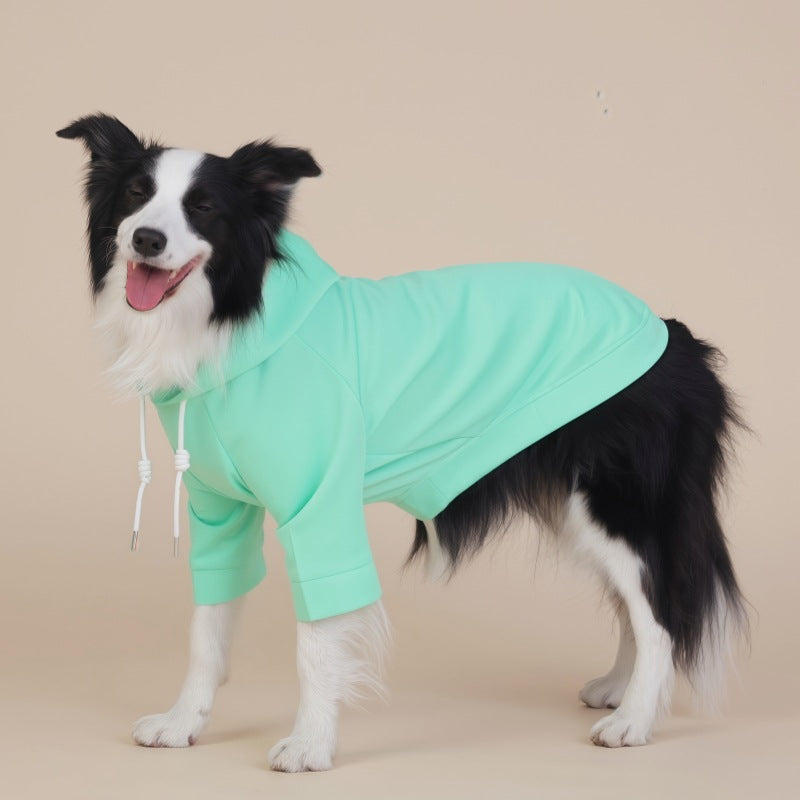Green Classic Dog Sweatshirt with Hood & Drawstrings - For Large Dogs (Size : 8XL)