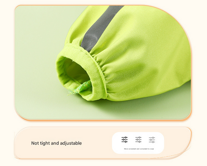 Colorblock (White Purple) Dog Raincoat - Waterproof with Hood and Reflective Strips (Size S)