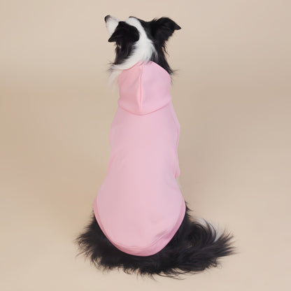Pink Classic Dog Sweatshirt with Hood & Drawstrings - For Large Dogs (Size : 2XL)
