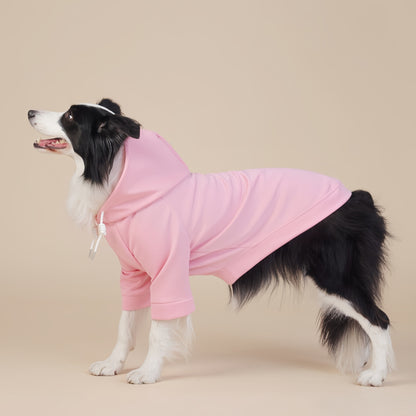 Pink Classic Dog Sweatshirt with Hood & Drawstrings - For Large Dogs (Size : 5XL)
