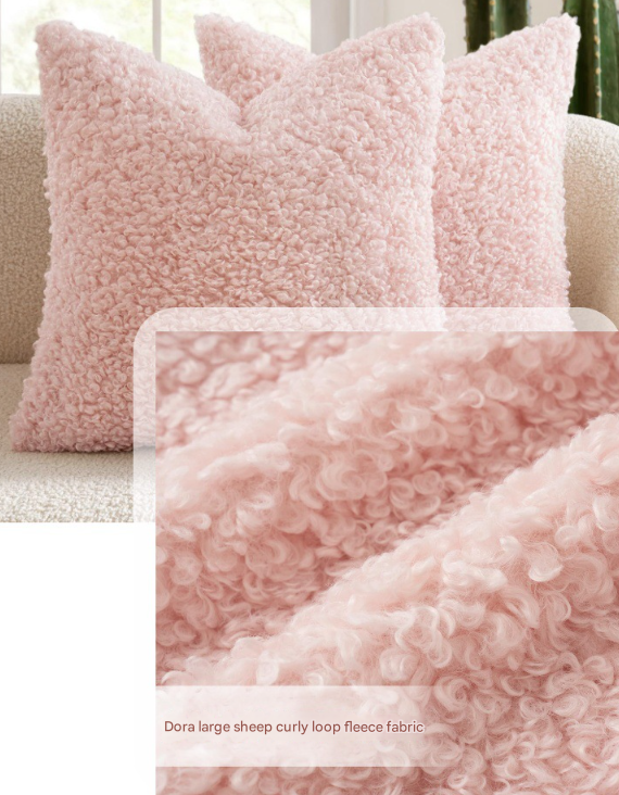 2 Pcs White Cozy Teddy Boucle Cushion Cover - Plush Decorative Square Pillow Case for Sofa & Bed