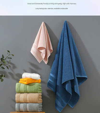 Grey Premium 3-Piece 100% Cotton Towel Set - Ultra Soft, Absorbent & Quick-Dry for Bathroom